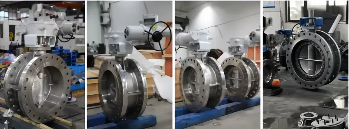 Pneumatic Powder Butterfly Valves for Cement Mixing Plant