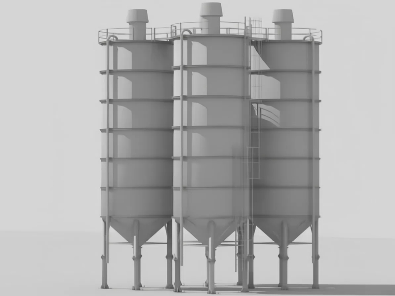 Large Silo Tank with Dust Collector Manufacturers